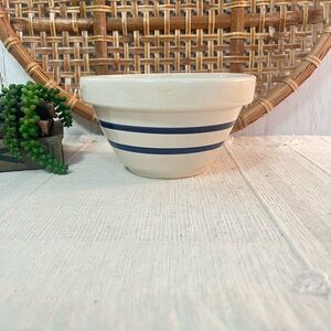 Vintage Roseville Ohio blue stripe bowl RRP 8” replacement